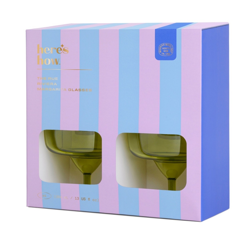 The Rue Σετ 4 Olive Ποτηριών για Margarita 384mL - Here's How