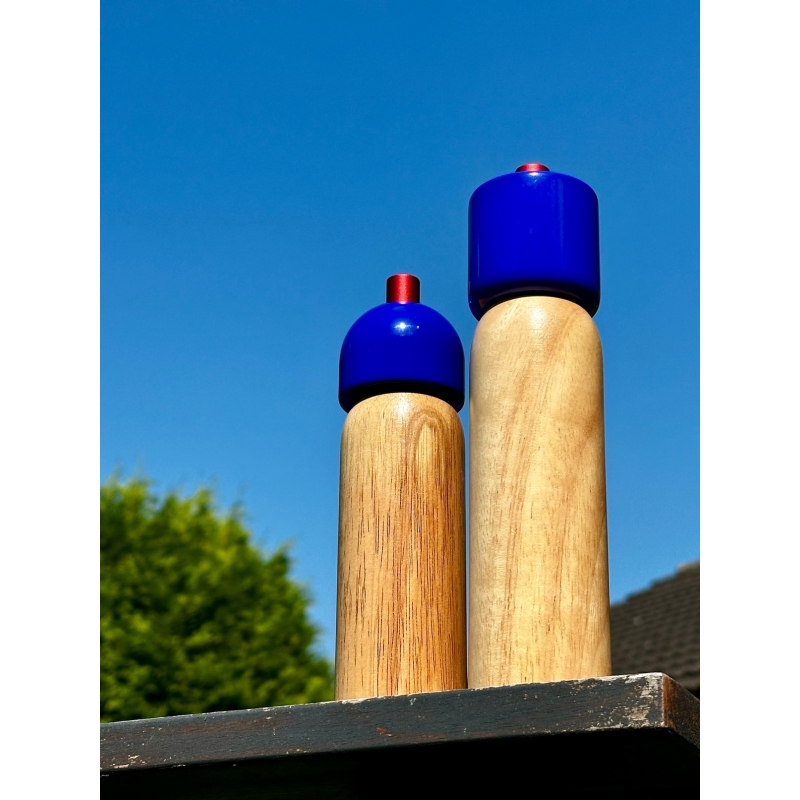 Μεγάλος μπλε μύλος αλατιού ή πιπεριού 5.1 x 21.5cm - Maegen