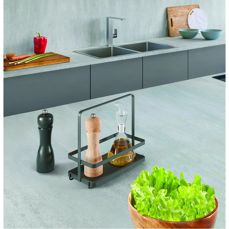 Metaltex Βάση Στήριξης Για Λάδι - Ξύδι Μαύρο 23x11x18cm 352912 Metaltex Βάση Στήριξης Για Λάδι - Ξύδι Μαύρο 23x11x18cm 352912