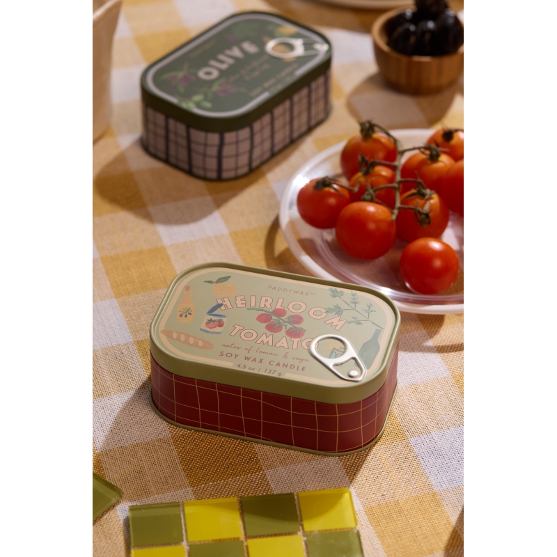 Heirloom Tomato Φυτικό Κερί 127gr σε μεταλλικό δοχείο-κονσέρβα, Bistro Tomato - Paddywax Heirloom Tomato Φυτικό Κερί 127gr σε μεταλλικό δοχείο-κονσέρβα, Bistro Tomato - Paddywax