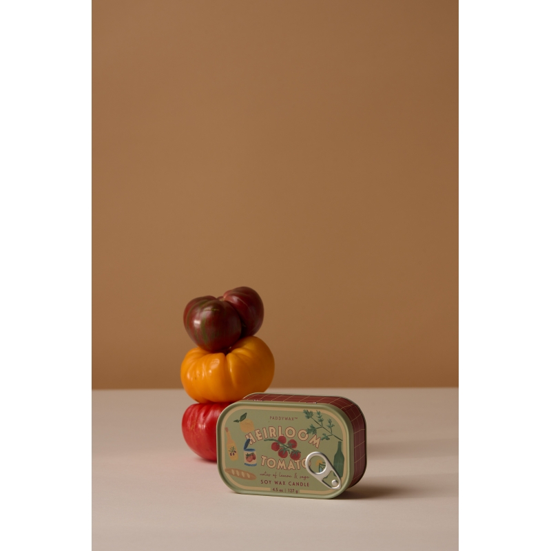 Heirloom Tomato Φυτικό Κερί 127gr σε μεταλλικό δοχείο-κονσέρβα, Bistro Tomato - Paddywax Heirloom Tomato Φυτικό Κερί 127gr σε μεταλλικό δοχείο-κονσέρβα, Bistro Tomato - Paddywax
