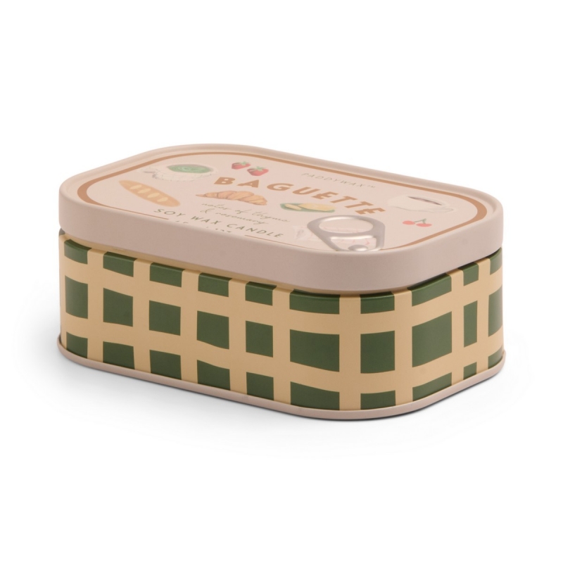 Rosemary Thyme Φυτικό Κερί 127gr σε μεταλλικό δοχείο-κονσέρβα, Bistro French Baguette - Paddywax