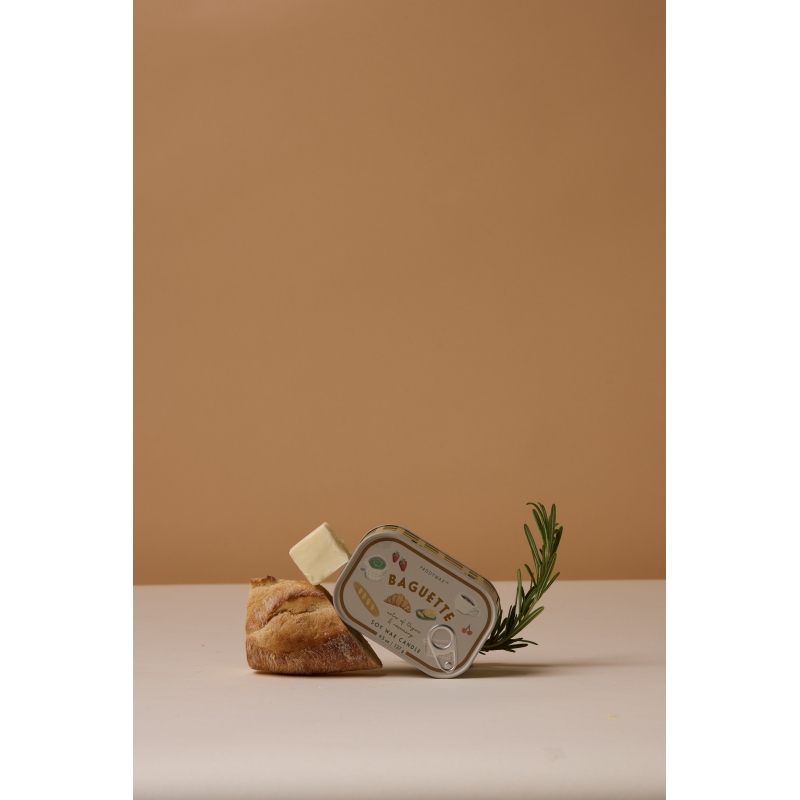 Rosemary Thyme Φυτικό Κερί 127gr σε μεταλλικό δοχείο-κονσέρβα, Bistro French Baguette - Paddywax