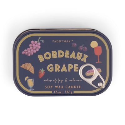Bordeaux Grape Φυτικό Κερί 127gr σε μεταλλικό δοχείο-κονσέρβα, Bistro Grapes - Paddywax