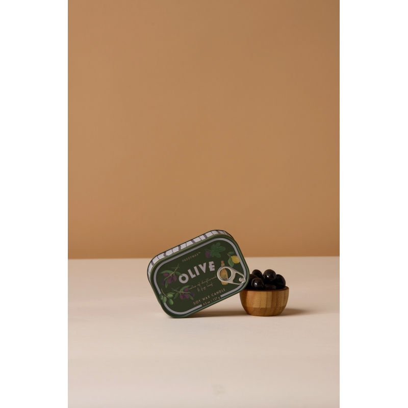 Fig & Olive Φυτικό Κερί 127gr σε μεταλλικό δοχείο-κονσέρβα, Bistro Olive - Paddywax Fig & Olive Φυτικό Κερί 127gr σε μεταλλικό δοχείο-κονσέρβα, Bistro Olive - Paddywax