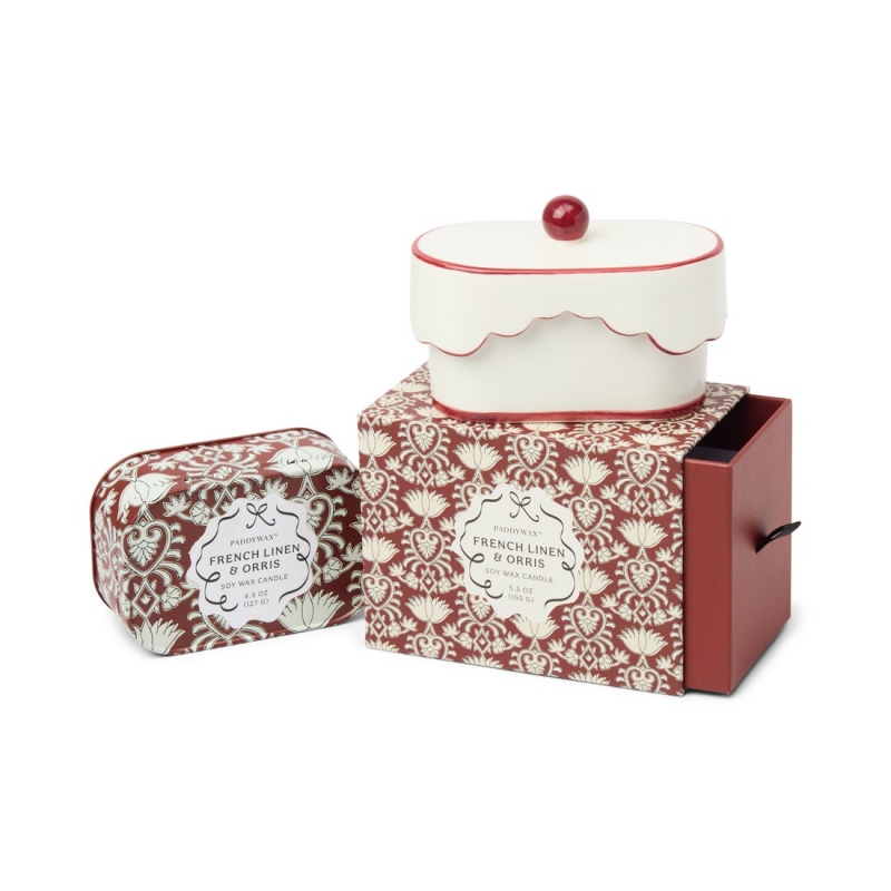 French Linen & Orris Φυτικό Κερί 155gr σε κεραμικό δοχείο, Cherie - Paddywax French Linen & Orris Φυτικό Κερί 155gr σε κεραμικό δοχείο, Cherie - Paddywax