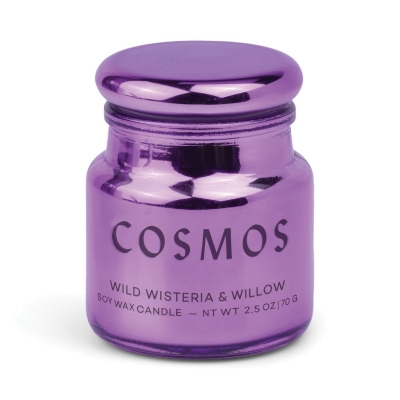 Wisteria Willow Φυτικό Κερί 70gr σε μωβ γυάλινο δοχείο με καπάκι, Chroma - Paddywax
