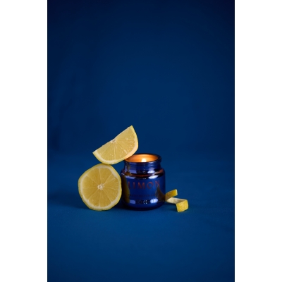 Meyer Lemon Φυτικό Κερί 70gr σε μπλε γυάλινο δοχείο με καπάκι, Chroma Limon - Paddywax Meyer Lemon Φυτικό Κερί 70gr σε μπλε γυάλινο δοχείο με καπάκι, Chroma Limon - Paddywax