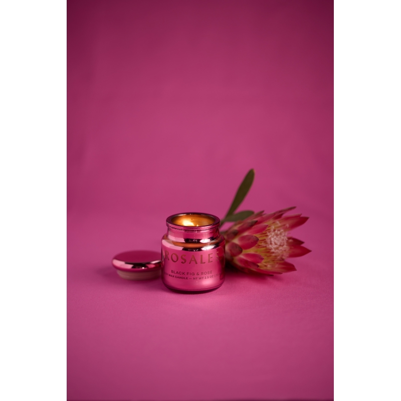 Black Fig & Rose Φυτικό Κερί 70gr σε ροζ γυάλινο δοχείο με καπάκι, Chroma Rosales - Paddywax Black Fig & Rose Φυτικό Κερί 70gr σε ροζ γυάλινο δοχείο με καπάκι, Chroma Rosales - Paddywax