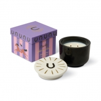 Tabac & Pine κερί σόγιας σε μαύρο γυάλινο δοχείο 226gr, Charmed - Paddywax