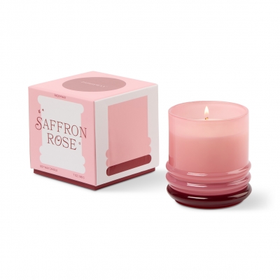 Stacked Γυάλινο Κερί Σόγιας, Saffron Rose 198gr - Paddywax