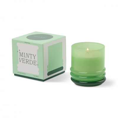 Stacked Γυάλινο Κερί Σόγιας, Minty Verde 198gr - Paddywax