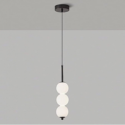SE LED 120 LUNA TRIPLA BLACK Φ10CM  PENDANT 3CCT WITH MEMORY 2 YEARS WARRANTY