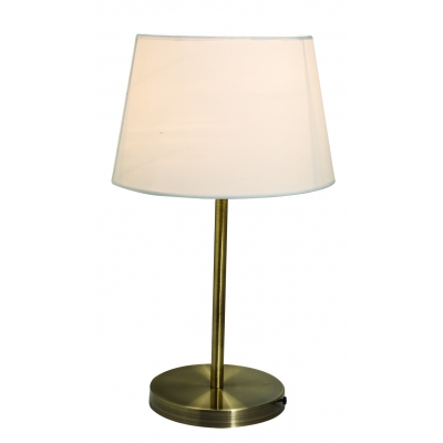 LMP-411/002 DORA TABLE LAMP BRONZE WITH WHITE SHADE 1B2 LMP-411/002 DORA TABLE LAMP BRONZE WITH WHITE SHADE 1B2