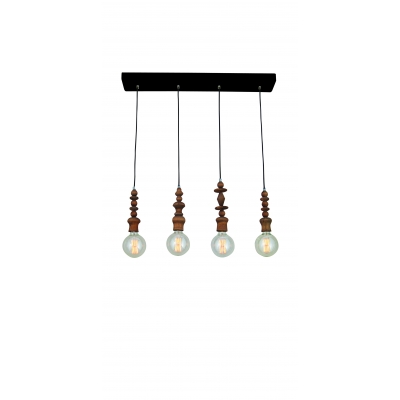 HL-040R-4P MELODY AGED WOOD PENDANT HL-040R-4P MELODY AGED WOOD PENDANT