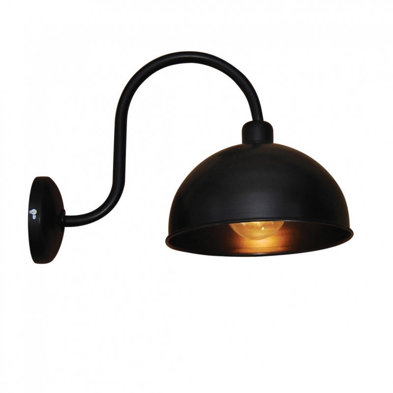 HL-114S-1W LEICA BLACK WALL LAMP HL-114S-1W LEICA BLACK WALL LAMP
