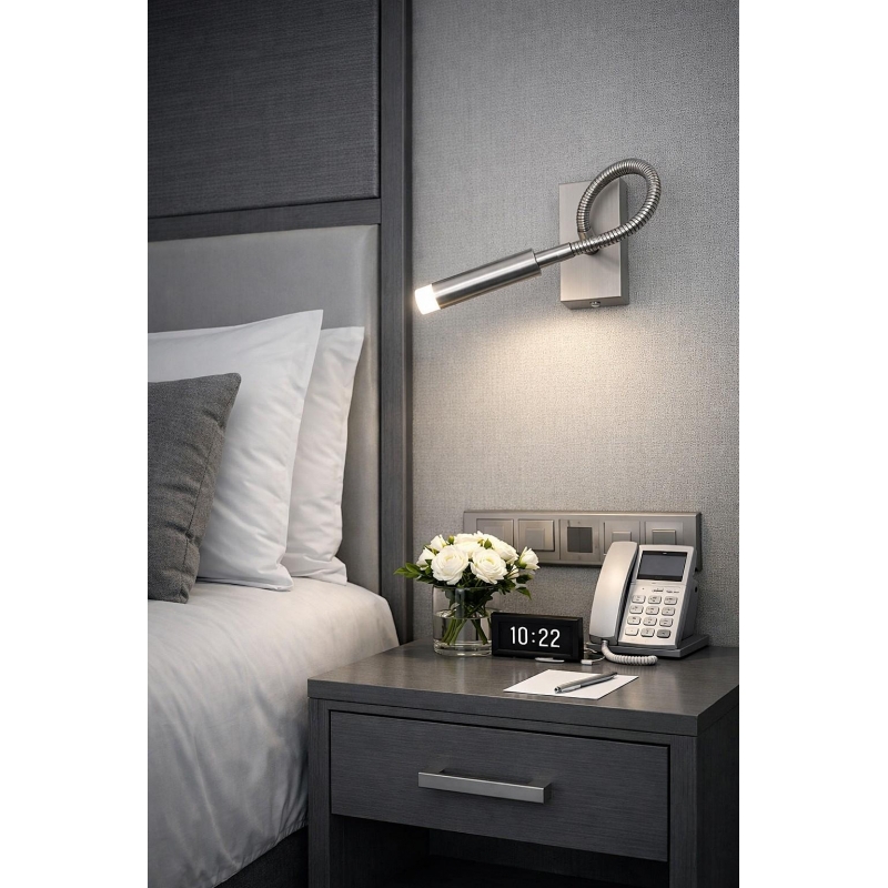 SE 126-1AN ETNAS WALL LAMP NICKEL MAT 1B1 SE 126-1AN ETNAS WALL LAMP NICKEL MAT 1B1