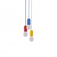 SE 149-RE  IRIS PENDANT LAMP RED 1E2