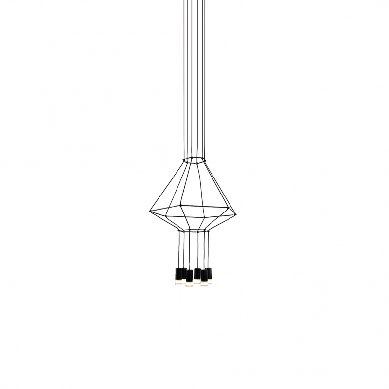 D3015-6 HEXAGON CAVI PENDANT LAMP BLACK 1A4