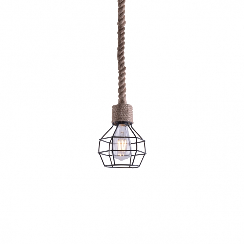 GRENADE-1 ROPE PENDANT LAMP BLACK Δ3