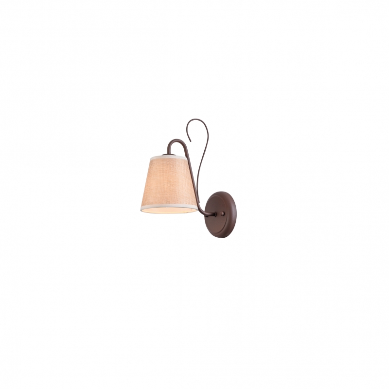 E005-1 SENSO WALL LAMP BROWN & BEIGE SHADE A4