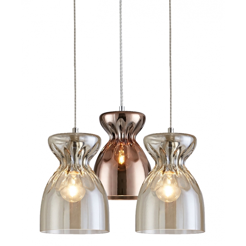 SE4314-03 DOMENICO PENDANT CONGAC-COPPER GLASS+ SE4314-03 DOMENICO PENDANT CONGAC-COPPER GLASS+