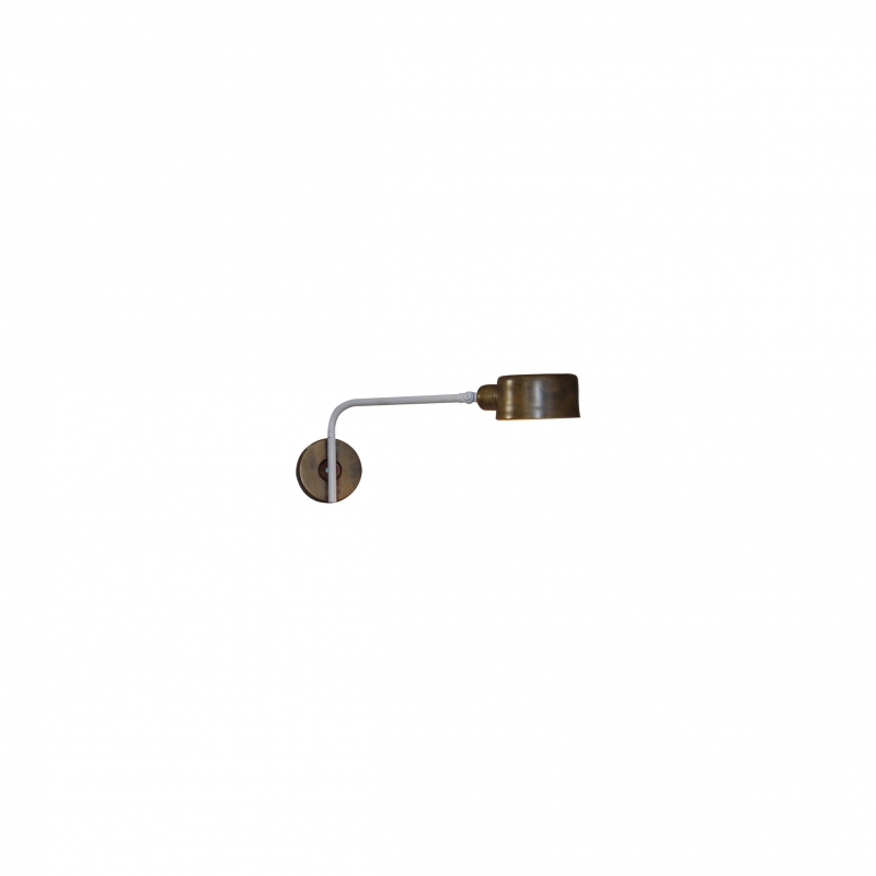 HL-3535-1 ROY OLD BRONZE & WHITE WALL LAMP HL-3535-1 ROY OLD BRONZE & WHITE WALL LAMP
