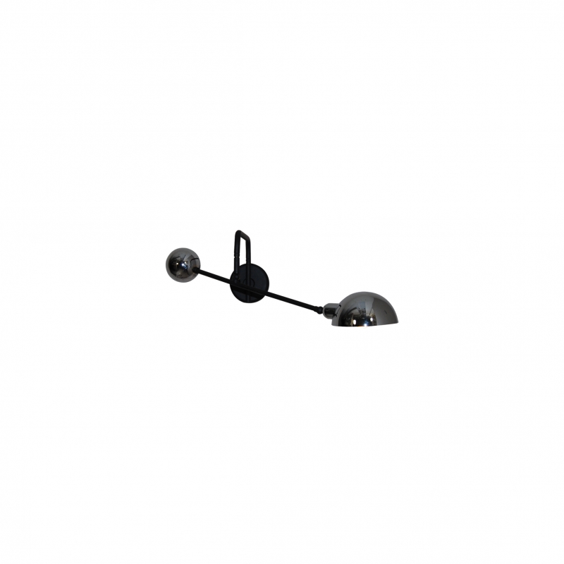 HL-3539-1 M OLIVER BLACK & NICKEL WALL LAMP