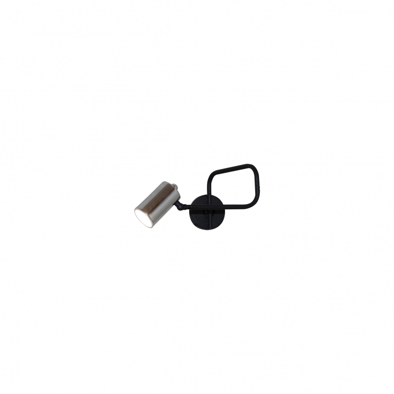HL-3550-1 JOE NICKEL & BLACK WALL LAMP HL-3550-1 JOE NICKEL & BLACK WALL LAMP
