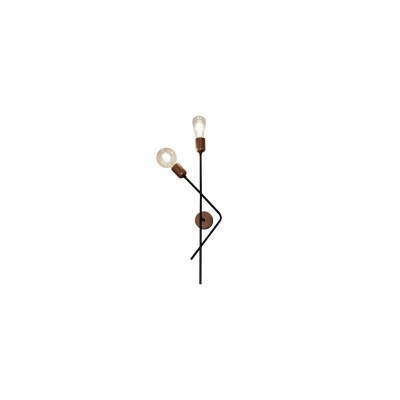 HL-3561-2 SKYE OLD BRONZE & BLACK WALL LAMP