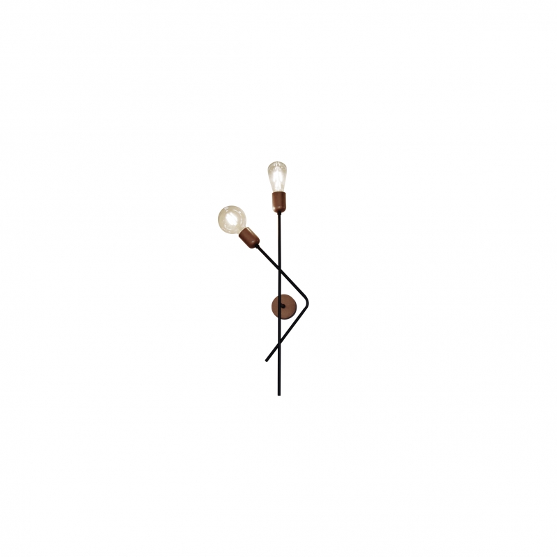 HL-3561-2 SKYE OLD BRONZE & BLACK WALL LAMP