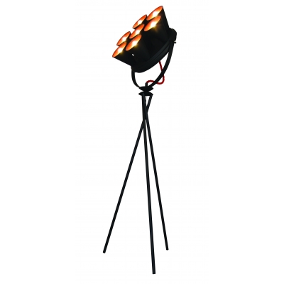 HL-3578-7F BRANDON BLACK & MAT COPPER FLOOR LAMP