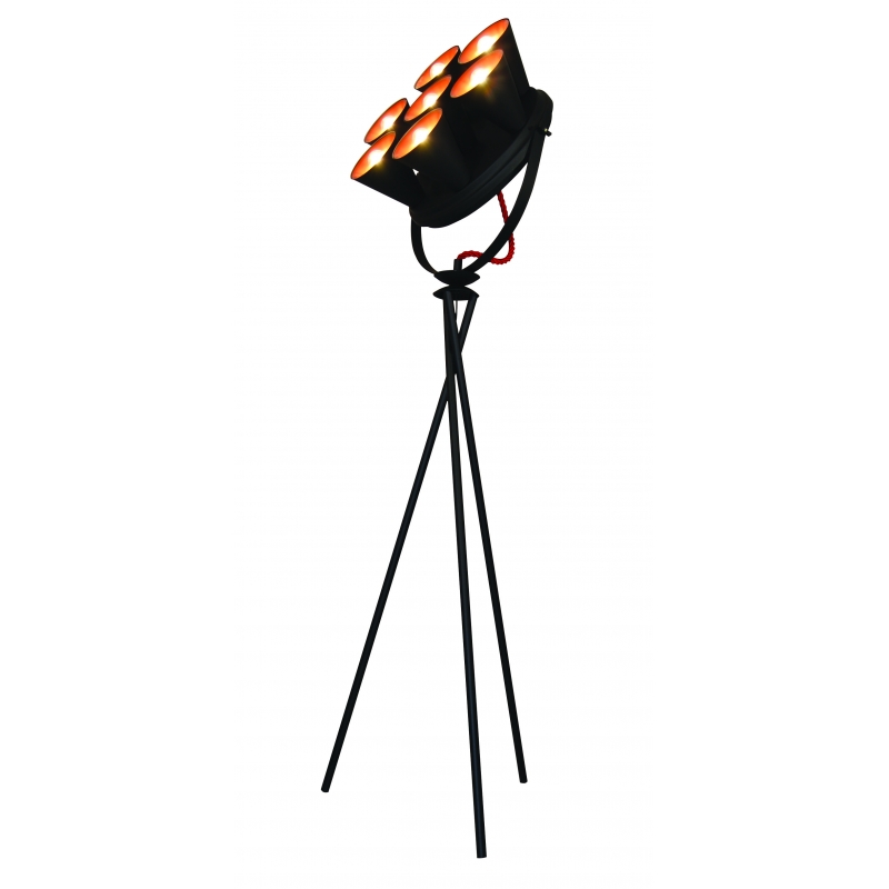 HL-3578-7F BRANDON BLACK & MAT COPPER FLOOR LAMP HL-3578-7F BRANDON BLACK & MAT COPPER FLOOR LAMP