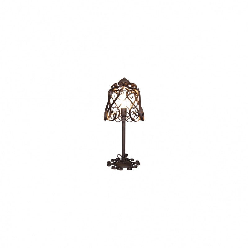 HL-3586-1T LEWIS RUSTY BROWN TABLE LAMP HL-3586-1T LEWIS RUSTY BROWN TABLE LAMP