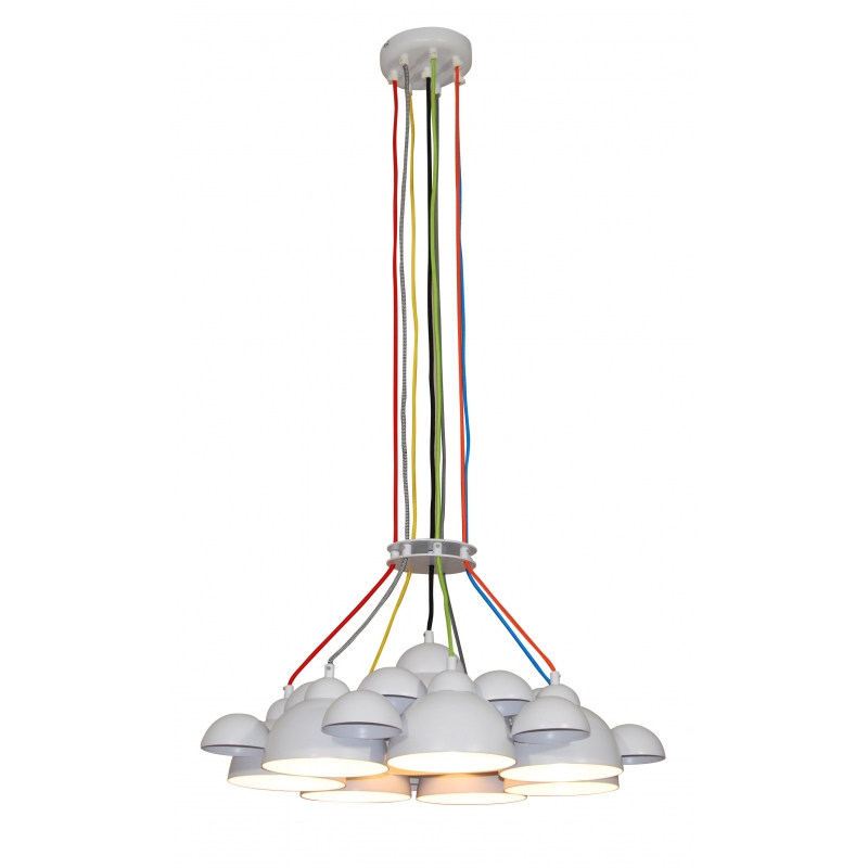 HL-3591-XL CONALL WHITE & BRONZE PENDANT
