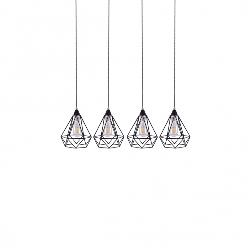 SE148-19-4 MILA PENDANT LAMP BLACK METAL+