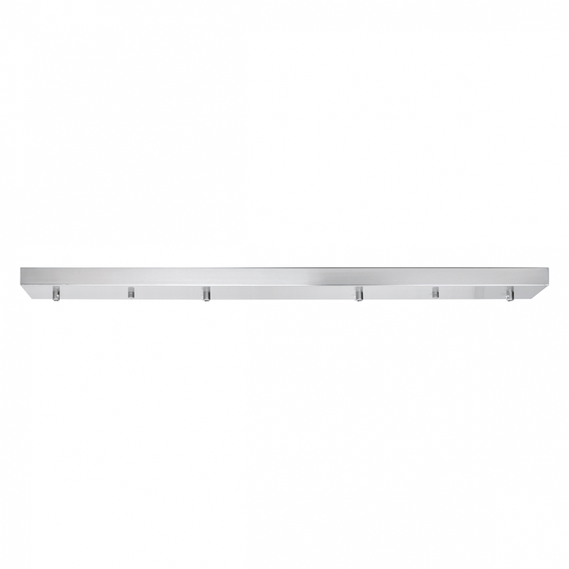 SE21-NM-4-4NM-SH1 ADEPT TUBE Nickel Matt Pendant White Fabric Shade+ SE21-NM-4-4NM-SH1 ADEPT TUBE Nickel Matt Pendant White Fabric Shade+