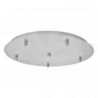 SE21-NM-4-5NM-SH1 ADEPT TUBE Nickel Matt Pendant White Fabric Shade+
