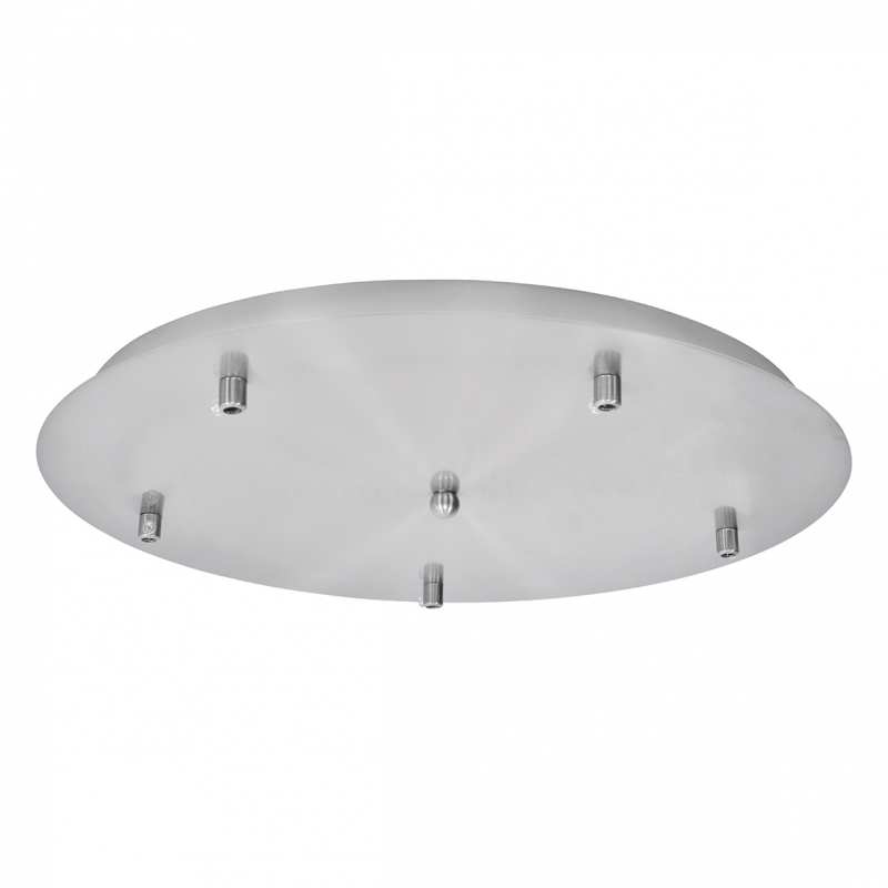 SE21-NM-4-5NM-SH1 ADEPT TUBE Nickel Matt Pendant White Fabric Shade+