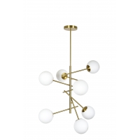 SE 110-7 PRATO PENDANT BRASS GOLD WITH 7 OPAL GLASSES Φ15 Γ4 SE 110-7 PRATO PENDANT BRASS GOLD WITH 7 OPAL GLASSES Φ15 Γ4