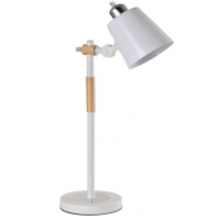 YQ-25110 SAM WHITE METAL-WOOD TABLE LAMP 1Ε1 YQ-25110 SAM WHITE METAL-WOOD TABLE LAMP 1Ε1
