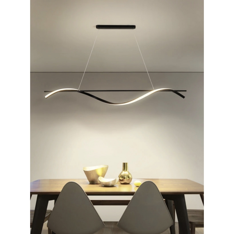 SE LED 100  ONDAS PENDANT BLACK 23W  3CCT WITH MEMORY 2 YEARS WARRANTY Α1