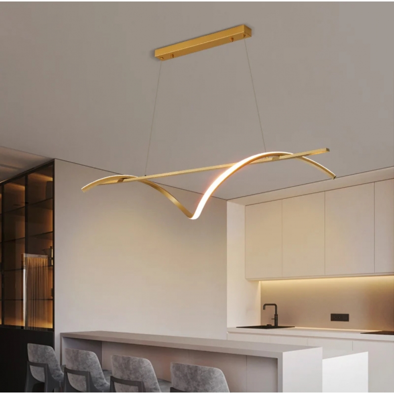 SE LED 100 ONDAS PENDANT GOLD 23W 3CCT WITH MEMORY 2 YEARS WARRANTY Α1 SE LED 100 ONDAS PENDANT GOLD 23W 3CCT WITH MEMORY 2 YEARS WARRANTY Α1