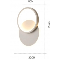 SE LED 20  ROSA WHITE WALL LAMP 12W  3CCT WITH MEMORY 2 YEARS WARRANTY