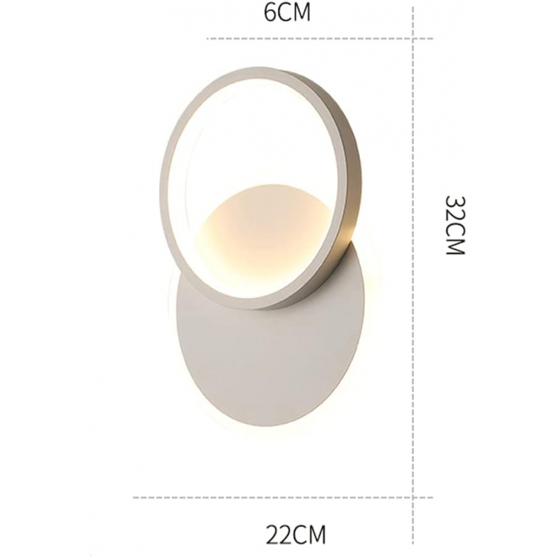 SE LED 20  ROSA WHITE WALL LAMP 12W  3CCT WITH MEMORY 2 YEARS WARRANTY