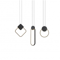 SE LED 20 ELLO BLACK PENDANT 15W 3CCT WITH MEMORY 2 YEARS WARRANTY Δ1