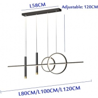 SE LED 100 AIDA BLACK PENDANT 80W  3CCT WITH MEMORY 2 YEARS WARRANTY Α1