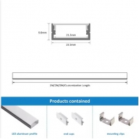 SE-PRO-23 ALUMINIUM PROFILE 2,3*1,0CM SQUARE PRICE PER METER SE-PRO-23 ALUMINIUM PROFILE 2,3*1,0CM SQUARE PRICE PER METER