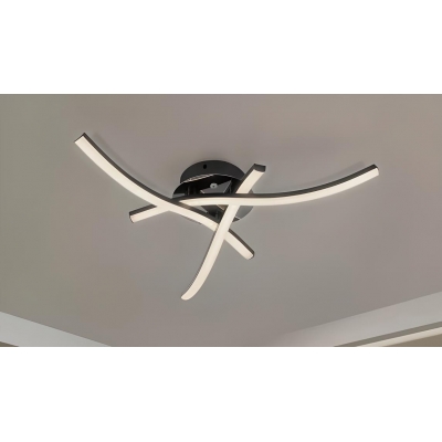 SE LED 46 ALORA BLACK CEILING 46x46x8cm 24W 3CCT WITH MEMORY IP20 2 YEARS WARRANTY E3