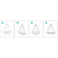 SE LED 60 DAMITA BLACK PENDANT 60-40-20x100cm 57W 3CCT WITH MEMORY IP20 2 YEARS WARRANTY A1 SE LED 60 DAMITA BLACK PENDANT 60-40-20x100cm 57W 3CCT WITH MEMORY IP20 2 YEARS WARRANTY A1